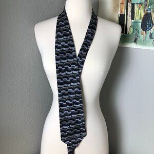 Vintage Oscar De La Renta Silk Necktie - Office Prepcore